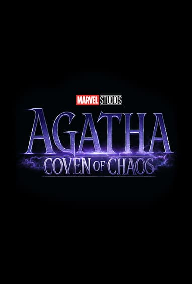 Marvel Studios' Agatha: Coven of Chaos Disney+ Plus TV Show Season 1 Logo on Black