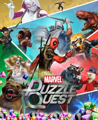 MARVEL Puzzle Quest Game Poster Art