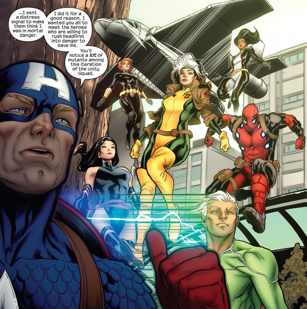 UNCANNY AVENGERS (2023) #3 artwork by Javier Garrón and Morry Hollowell